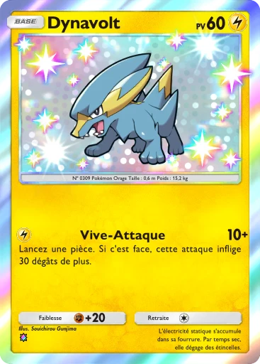Carte Pokémon Dynavolt de l'extension Méga-Rayonnement