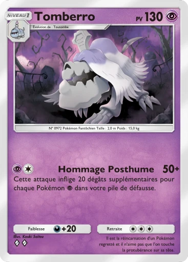 Carte Pokémon Tomberro de l'extension Merveilles de Paldea