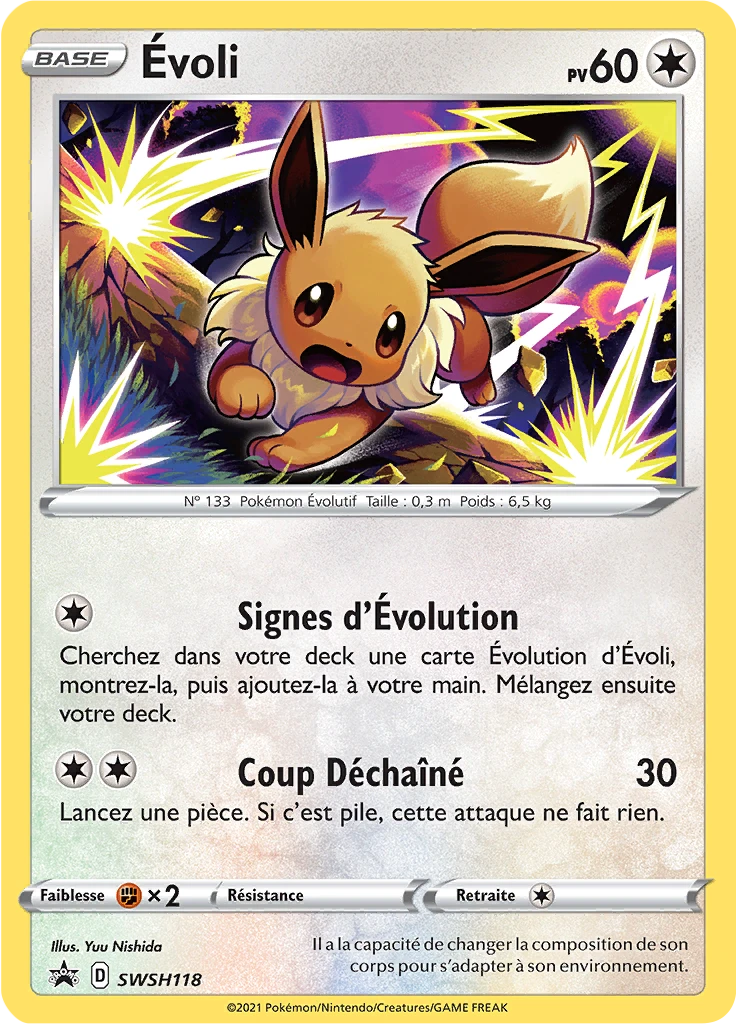 Carte Pokémon Évoli de l'extension Promo SWSH
