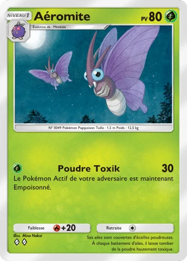 Carte Pokémon Aéromite de l'extension Puissance Génétique