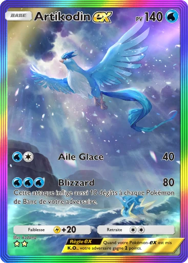 Carte Pokémon Artikodin-ex de l'extension Puissance Génétique