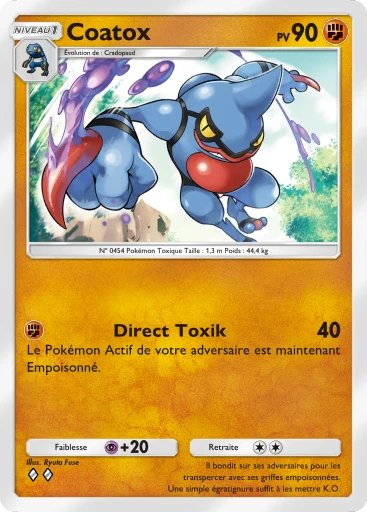 Carte Pokémon Coatox de l'extension Aura Palpitante