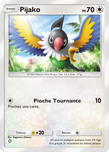 Carte Pokémon Pijako de l'extension Méga-Rayonnement
