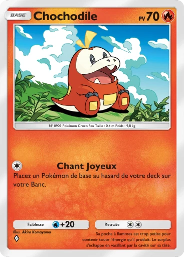 Carte Pokémon Chochodile de l'extension Booster de Luxe Méga