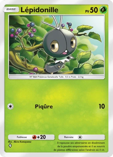 Carte Pokémon Lépidonille de l'extension Parade Onirique