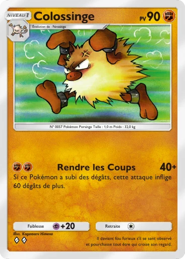 Carte Pokémon Colossinge de l'extension Puissance Génétique