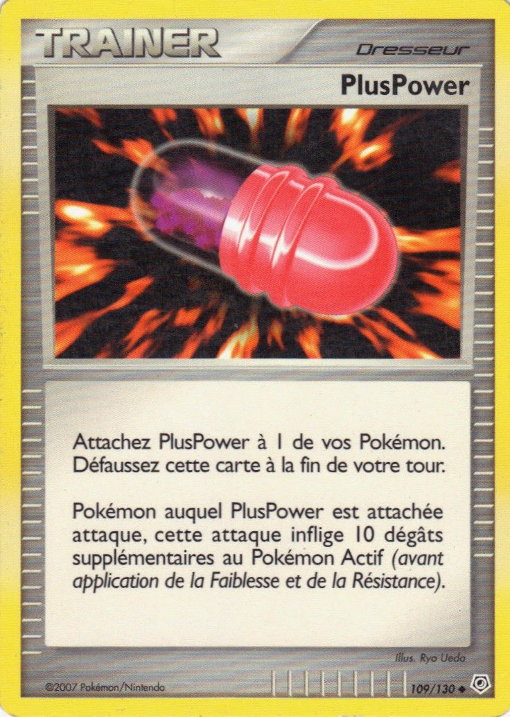Carte Pokémon PlusPower de l'extension Diamant & Perle