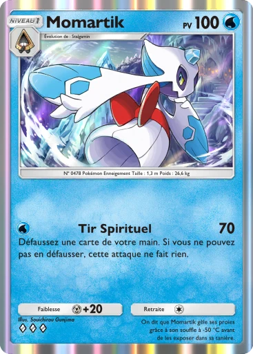 Carte Pokémon Momartik de l'extension Jours Heureux