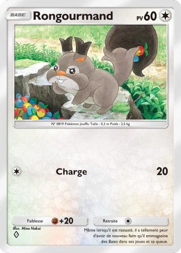 Carte Pokémon Rongourmand de l'extension Jours Heureux