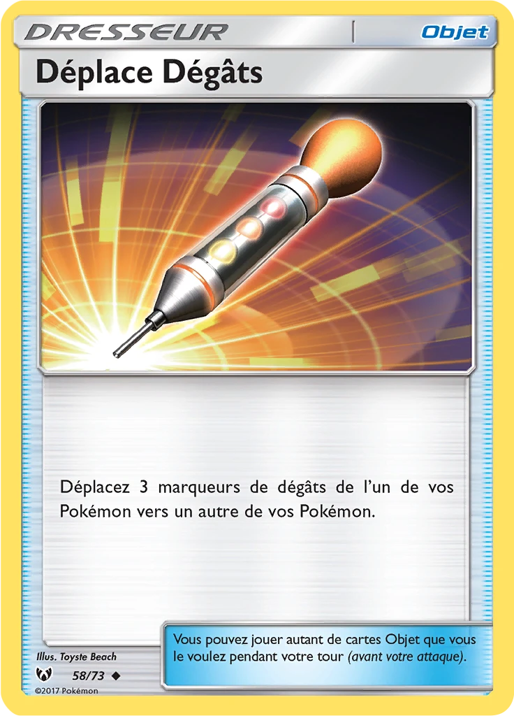 Carte Pokémon Déplace Dégâts de l'extension Légendes Brillantes