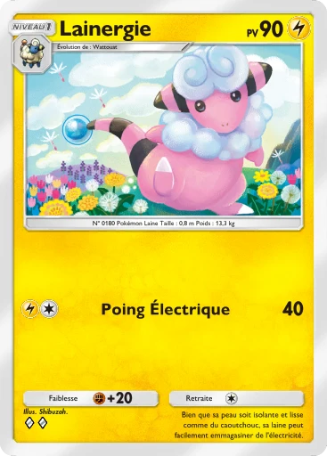 Carte Pokémon Lainergie de l'extension Booster de Luxe Méga