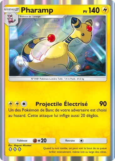 Carte Pokémon Pharamp de l'extension Méga-Ascension