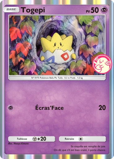 Carte Pokémon Togepi de l'extension Promo-A