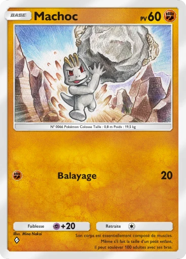 Carte Pokémon Machoc de l'extension Réjouissances Rayonnantes