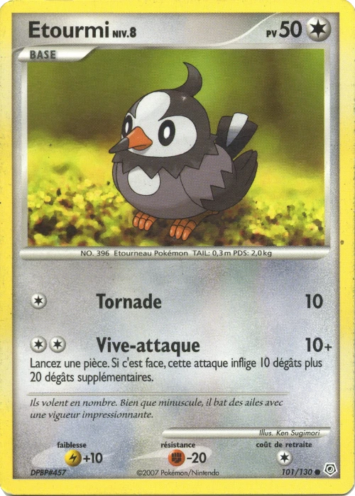 Carte Pokémon Etourmi de l'extension Diamant & Perle