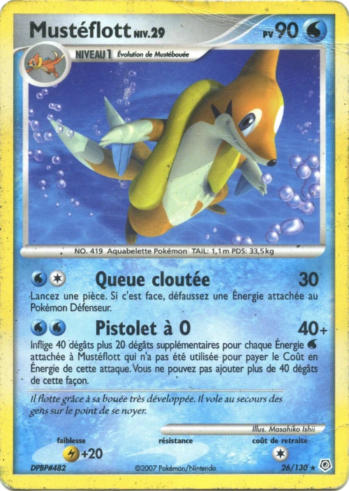 Carte Pokémon Mustéflott de l'extension Diamant & Perle
