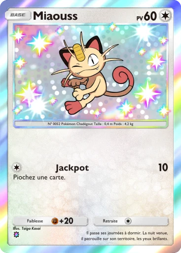 Carte Pokémon Miaouss de l'extension Méga-Ascension