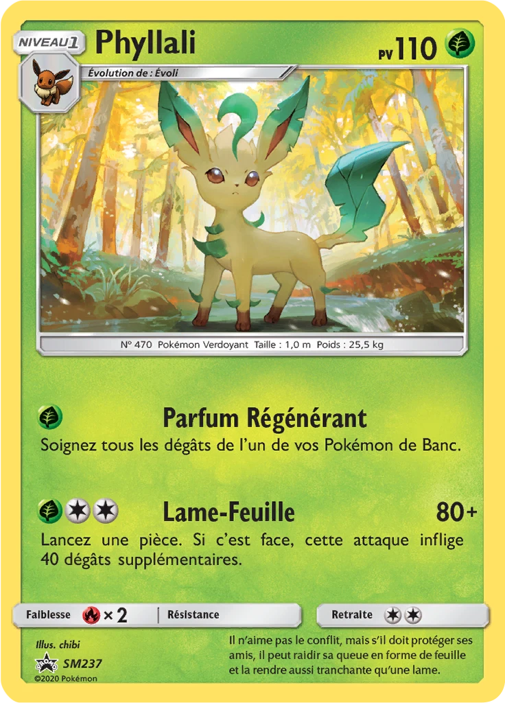 Carte Pokémon Phyllali de l'extension Promo SM