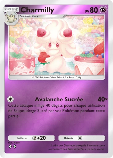 Carte Pokémon Charmilly de l'extension Booster de Luxe ex