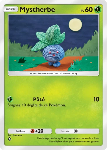 Carte Pokémon Mystherbe de l'extension Choc Spatio-Temporel