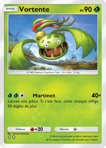 Carte Pokémon Vortente de l'extension Choc Spatio-Temporel