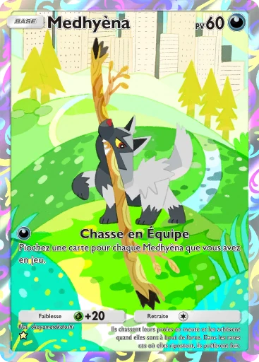 Carte Pokémon Medhyèna de l'extension Domination Céleste