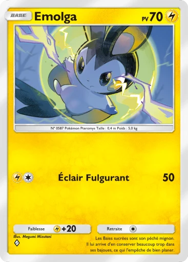 Carte Pokémon Emolga de l'extension Embrasement Écarlate
