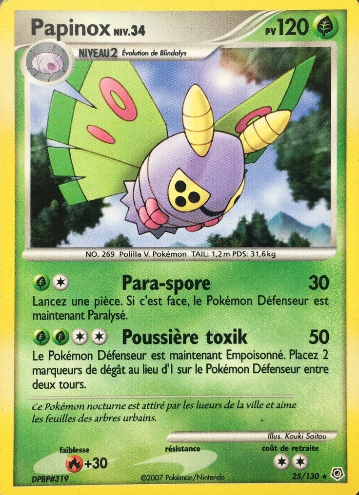 Carte Pokémon Papinox de l'extension Diamant & Perle