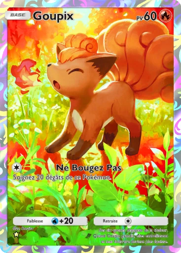 Carte Pokémon Goupix de l'extension Jours Heureux