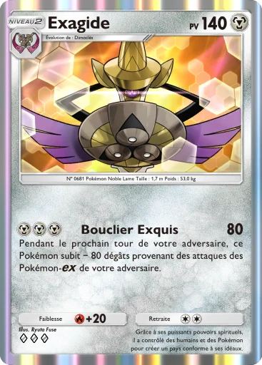 Carte Pokémon Exagide de l'extension Parade Onirique