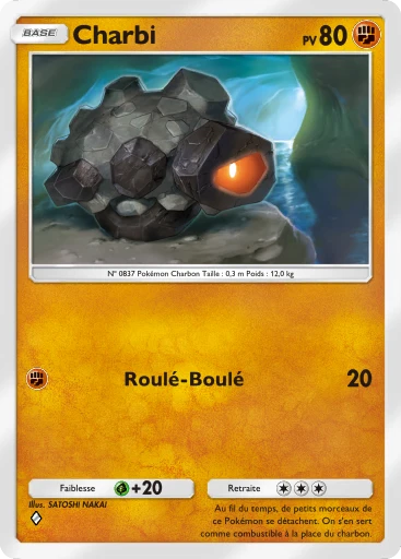 Carte Pokémon Charbi de l'extension Aura Palpitante