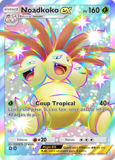 Carte Pokémon Noadkoko-ex de l'extension Gardiens Astraux