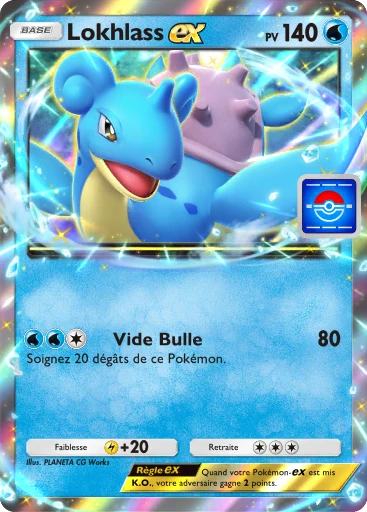 Carte Pokémon Lokhlass-ex de l'extension Promo-A