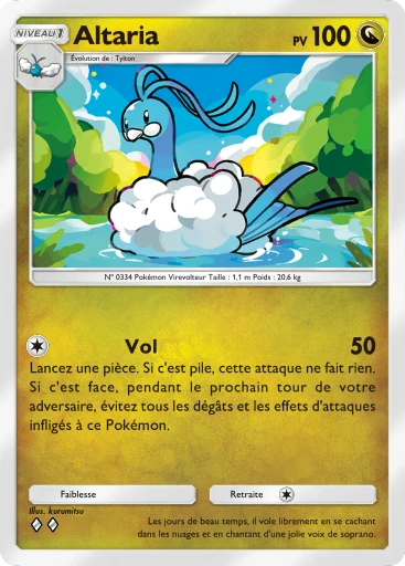 Carte Pokémon Altaria de l'extension Propulsion Paradoxe