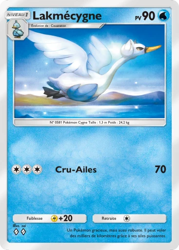 Carte Pokémon Lakmécygne de l'extension Puissance Génétique