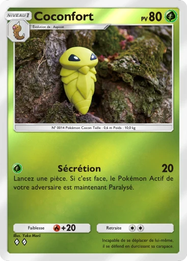 Carte Pokémon Coconfort de l'extension Booster de Luxe ex