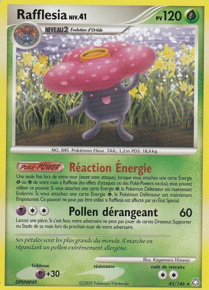 Carte Pokémon Rafflesia de l'extension Éveil des Légendes