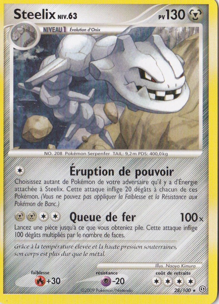 Carte Pokémon Steelix de l'extension Tempête