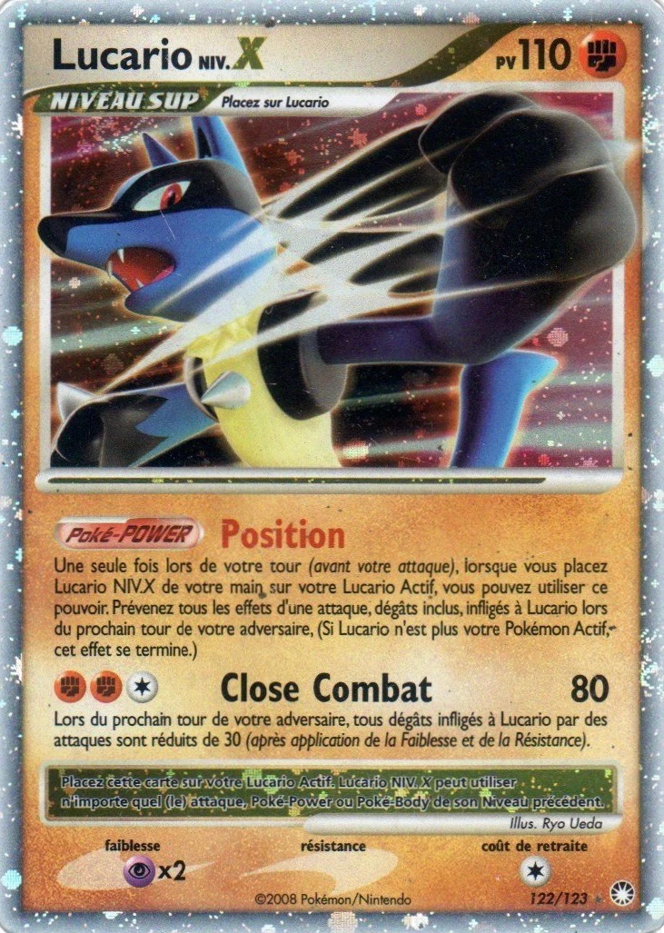 Carte Pokémon Lucario de l'extension Trésors Mystérieux