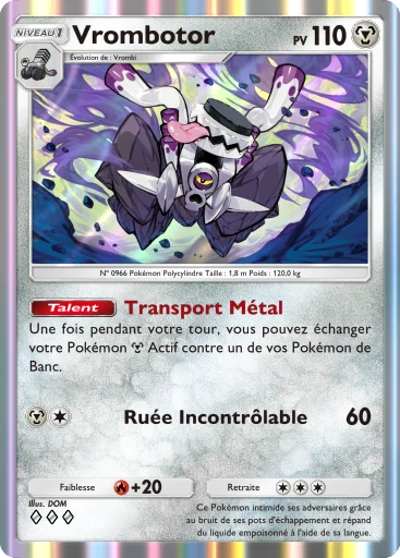 Carte Pokémon Vrombotor de l'extension Méga-Rayonnement