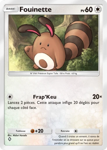 Carte Pokémon Fouinette de l'extension Parade Onirique