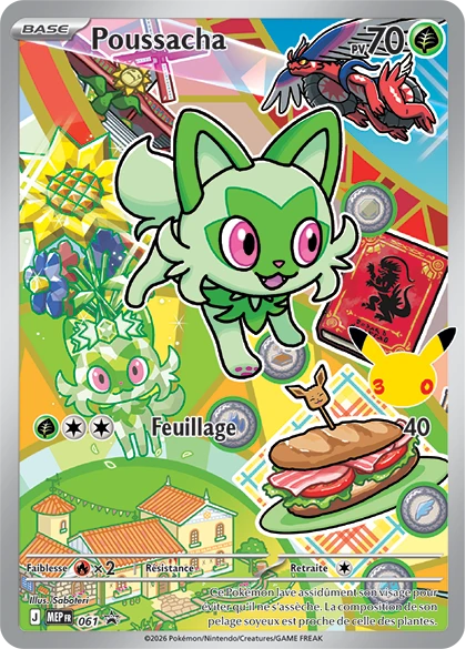 Carte Pokémon Poussacha de l'extension MEP Black Star Promos