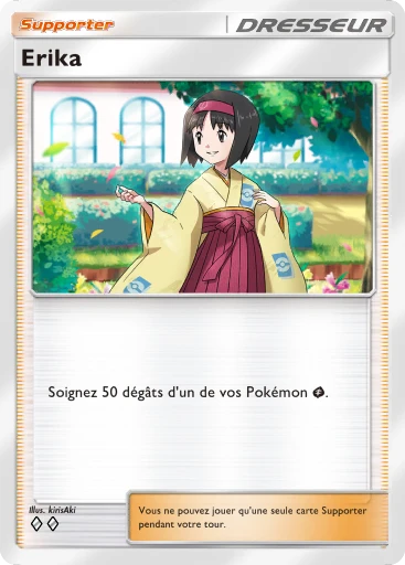 Carte Pokémon Erika de l'extension Puissance Génétique