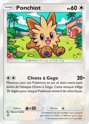 Carte Pokémon Ponchiot de l'extension Aura Palpitante