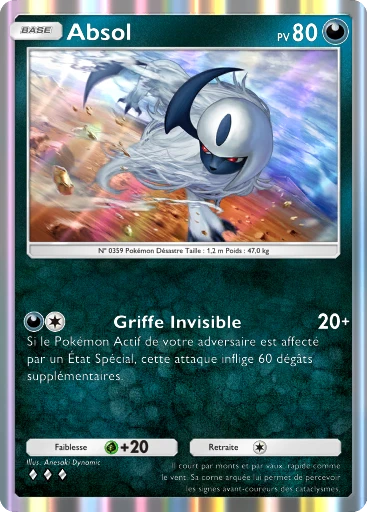 Carte Pokémon Absol de l'extension Gardiens Astraux