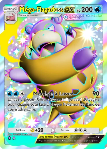 Carte Pokémon Méga-Flagadoss-ex de l'extension Méga-Rayonnement