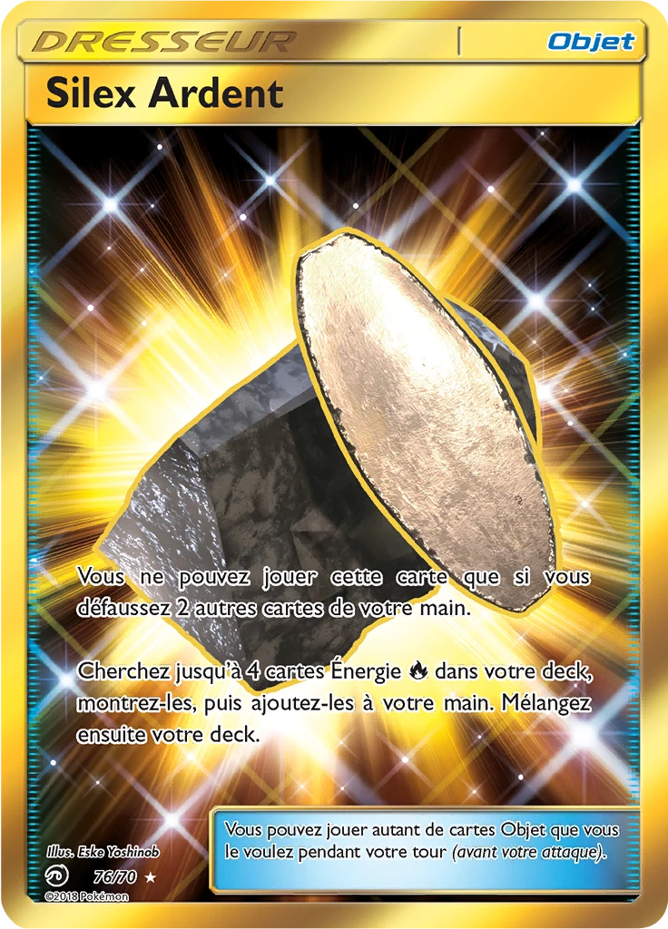 Carte Pokémon Silex Ardent de l'extension Majesté Des Dragons