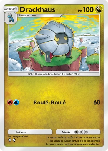 Carte Pokémon Drackhaus de l'extension Parade Onirique