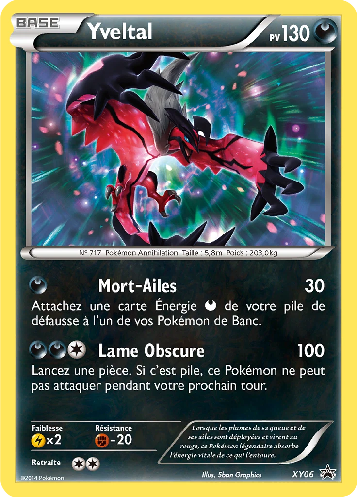 Carte Pokémon Yveltal de l'extension Promo XY