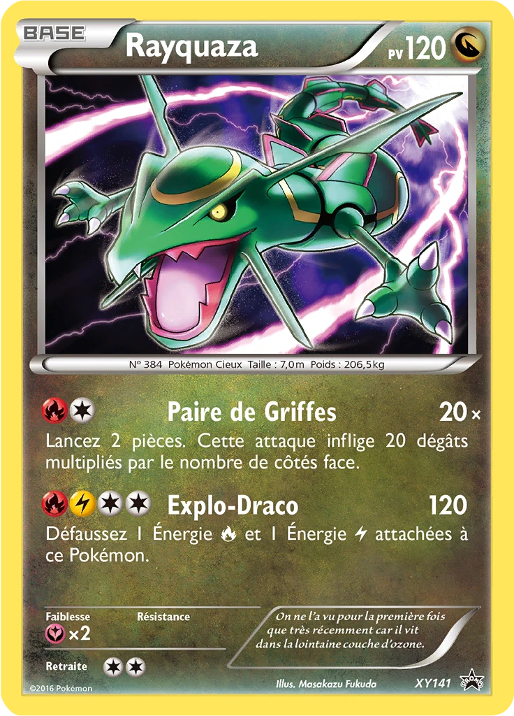 Carte Pokémon Rayquaza de l'extension Promo XY